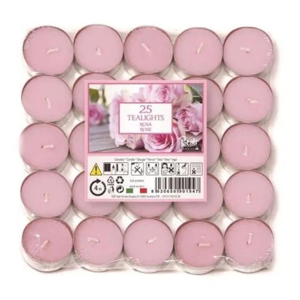 Petali Rose Tealights (Pack of 25) £2.44
